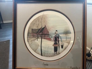RARE - "The Museum" by P Buckley Moss- Hand Signed - 414/1000 - Picture 1 of 5