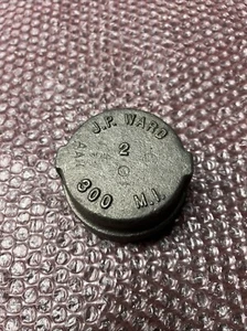 (1) NEW J.P. WARD, 2" IRON THREADED CAP AAR 300 MI FEMALE NPT - Picture 1 of 4