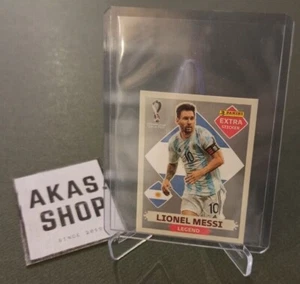 Lionel Messi Legend Silver Extra Sticker PANINI FIFA World Cup Qatar 2022 RARE - Picture 1 of 3