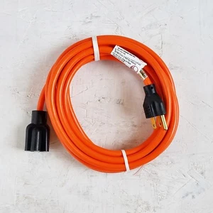 15' 16 Gauge Light Duty Orange Indoor/Outdoor Extension Cord - MADE IN USA - Picture 1 of 2