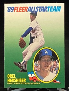 1989 Fleer Baseball '89 All-Star Team #7 Orel Hershiser Los Angeles Dodgers