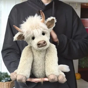 Plush Toy Stuffed Animal Plushie Cattle Simulation Highland Cow Highland Cow - Picture 1 of 9