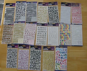 STICKO Alphabet Stickers U PICK NEW IN PACKAGE - Picture 1 of 59