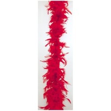 BOA IN PIUME ROSSO CM.180 CARNEVALE CHARLESTON DIAVOLETTA
