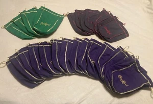 Crown Royal Bag Lot!! 15 Regular, 7 Blackberry & 4 Green Apple!! - Picture 1 of 6