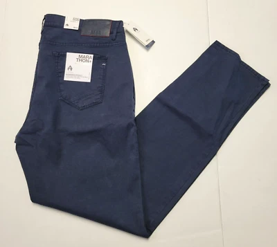 $198 Nuevos Pantalones Informales BRAX Chuck Para Hombre 38x34 Azul Marino 38 Calce Recto Maratón+ Foto 1 de 4