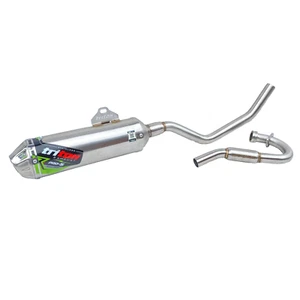 TRITON Exhaust System original Fit Kawasaki KLX 250 Full System Silver - Picture 1 of 6