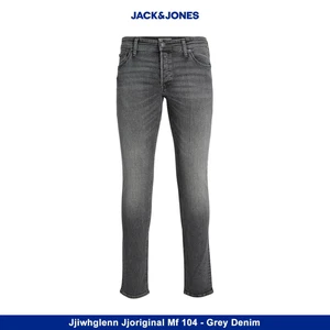 Jack & Jones Men's Glenn Original Slim Fit Comfortable Denim Jeans, Grey