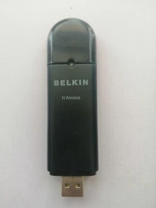 Belkin F5D8053 v3 WiFi N Wireless USB Adapter for Laptop to Connect Internet - Afbeelding 1 van 4