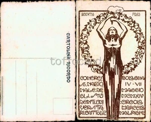 BOLOGNA CITTA'-CONGRESSO STUDENTI CATTOLICI 1914-LIBERTY ART NOUVEAU-C49-130 - Picture 1 of 1