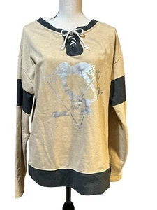 NHL Pittsburgh Penguins sweatshirt Sz M 9/10 woman's, light weight - Picture 1 of 5