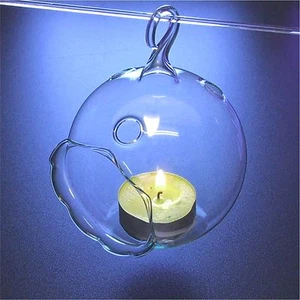 Windlicht für Christbaum Weihnachtsbaum Teelichtkugel Klarglas Lauscha 8,5cm - Bild 1 von 2