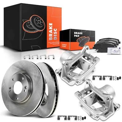 前盘式制动转子和制动垫 + 制动卡钳适用于现代索纳塔 2011 - 2014  — 第 1/4 张图片