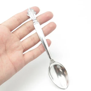 GEORG JENSEN 925 Sterling Silver Antique Art Deco 1917 Denmark Acanthus Spoon - Picture 1 of 9
