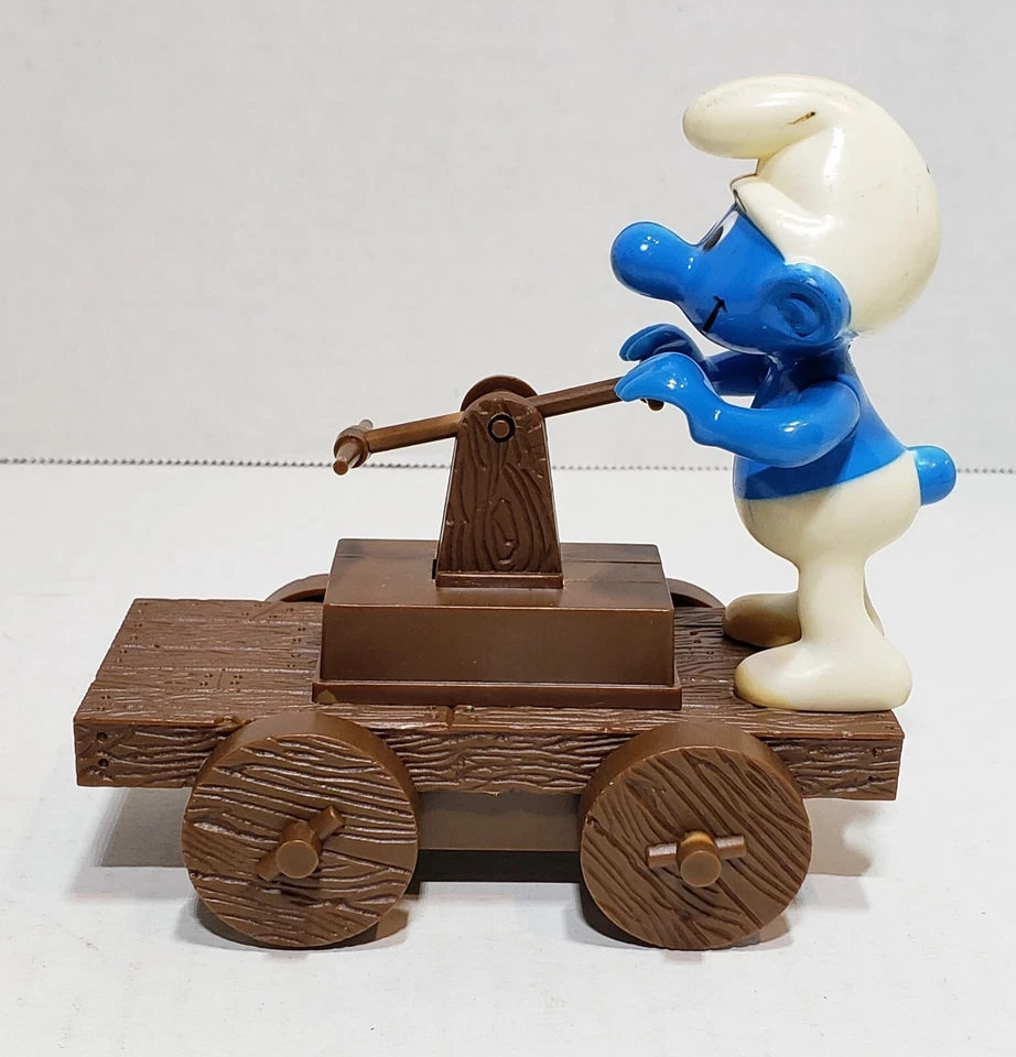 1982 Galoob The Smurfs railroad car - Image 1 of 4