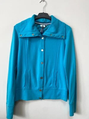 Jersey para mujer GAASTRA elástico azul botón algodón talla M Foto 1 de 4