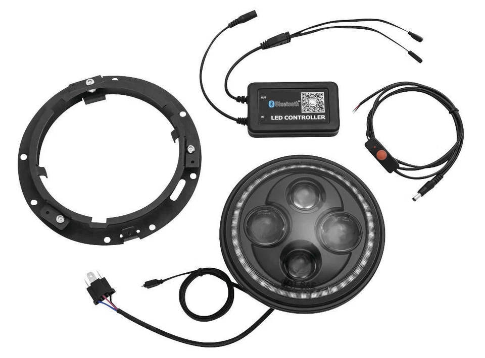 Kuryakyn 2461 Orbit Prism 7in LED Headlight HARLEY DAVIDSON TOURING SOFTAIL  - Image 1 of 1