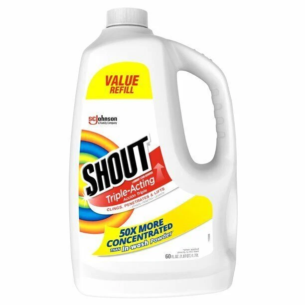 Shout Triple-Acting Stain Remover Liquid Refill 60 fl oz