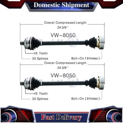 Junta del eje de transmisión trasero CV para Volkswagen Passat 2000 2001 2002 2003 2005 Foto 1 de 2