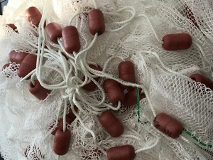 Red de arrastre KOI red de arrastre 15 m x 1,6 m 8 x 8 mm malla red de cría de peces red de pesca NUEVO - Imagen 1 de 4