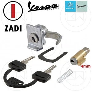 KIT SERRATURE CHIAVI STERZO + SPORTELLO LATERALE ZADI VESPA 125 PRIMAVERA ET3 - Picture 1 of 3