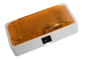 Peterson Mfg V384 RV/Camper/Trailer - Porch / Utility Light Amber Lens/ Switch - Picture 1 of 3