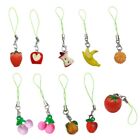 Colorful Fruit Phone Charm Lanyard Cute Wrist Strap Unisex Backpack Accessory