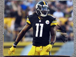 Markus Wheaton Pittsburgh Steelers Dédicacé Signé 8x10 Photo Avec / COA - Picture 1 of 1