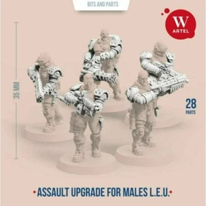 Artel Miniatures - L.E.U. Assault Upgrade Kit for Males New Bagged Bits New - Picture 1 of 1