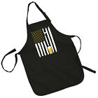 Craft Beer Tap American Flag Funny Grill BBQ Adjustable Adult Apron w/ Pockets