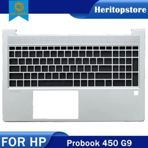 New For HP Probook 450 G9 Upper Case Palmrest Keyboard Cover 4BX8STATP40 - Picture 1 of 4
