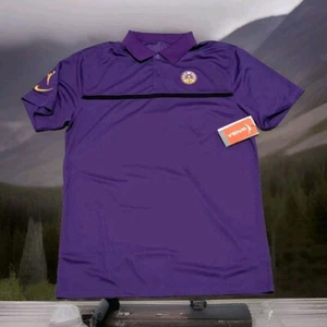 NEW: Los Angeles Sparks WNBA Nike Purple Dri-Fit Polo Shirt Womens Size SMALL - Picture 1 of 6