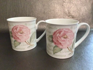 Villeroy & Boch FLOREA Pink Floral Mug House & Garden Flower Country Set of 2 - Picture 1 of 6