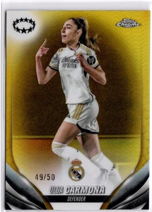 Olga Carmona 2023-24 Topps Chrome Women's Gold Refractor #89 Madrid #49/50 - Picture 1 of 2