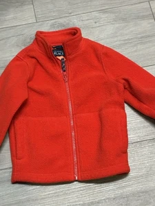 The Childrens Place Fleecejacke mit Reißverschluss Kleinkind Jungen Größe 2T rot Langarm - Bild 1 von 8