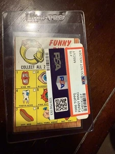 1966 Topps Football #15 Funny Ring Checklist Psa MCut Factory Unchecked - Picture 1 of 2