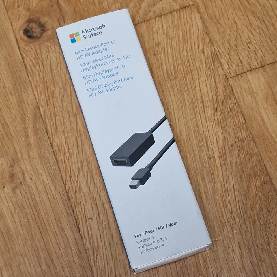 Genuine Microsoft Surface Mini DisplayPort To HD Av Adapter Boxd Surface Pro 3 4 - Image 1 of 4