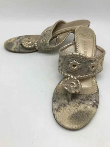 Pre-Owned Jack Rogers Tan Size 6.5 Strappy Heels - Picture 1 of 6