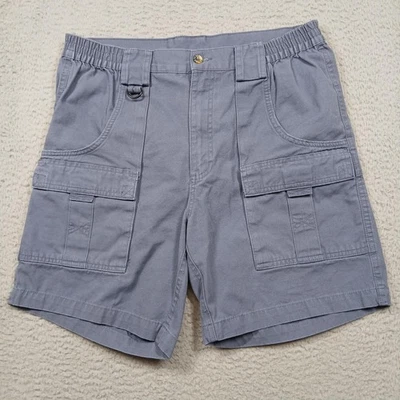 Pantalones Cortos Gancho y Aparejos Para Hombres 34 Gris Carga Pesca Utilidad Anillo en D Cintura Elástica Foto 1 de 4