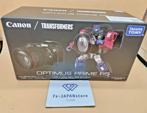 Figura de colaboración Transformers Canon Optimus Prime R5 Takara Tomy NUEVO - Imagen 1 de 7