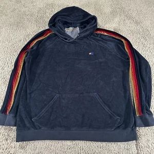 Sudadera con Capucha Aviator Nation Para Hombres XL Azul Marino 5 Rayas Manga Terciopelo Pullover Sudadera AN - Imagen 1 de 15