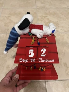 Peanuts Snoopy Countdown Til Christmas 10" Dan Dee da collezione a scelta - Foto 1 di 10
