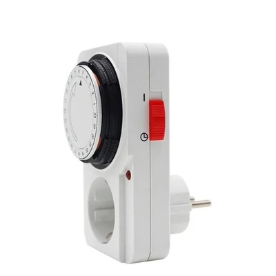 Digital Timer Socket Switch 24 Hour Indoor Power Control for Electronics - Image 1 of 4