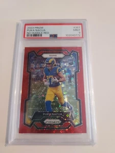 π΄ Puka Nacua RC Prizm No Huddle Red /70 2023 #357 Rams PSA 9 π₯ SSP π΄ - Picture 1 of 4