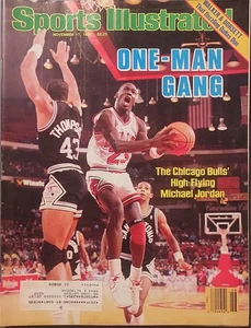 Michael Jordan Chicago Bulls Sports Illustrated Nov 17, 1986 NBA One Man Gang - Picture 1 of 2