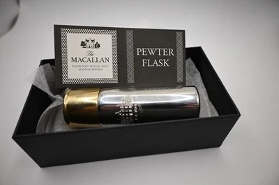 The Macallan, Pewter, Shotgun Shell Shaped, Whisky Flask, bought from Macallan - Image 1 of 4