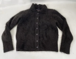 Venesha Angora Cardigan Womens Size S Brown - Picture 1 of 4