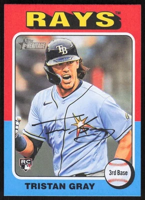 2024 Topps Heritage #607 Tristan Gray RC - Image 1 of 2