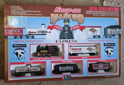Snap On Tools Collectable 75th Anniversary HO Scale Diamond Exp Train 25 YRS OLD - Image 1 of 4