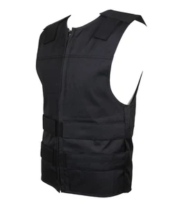 Black Cordura | Textile Motorcycle Vest | Men And Women Cut - Picture 1 of 11